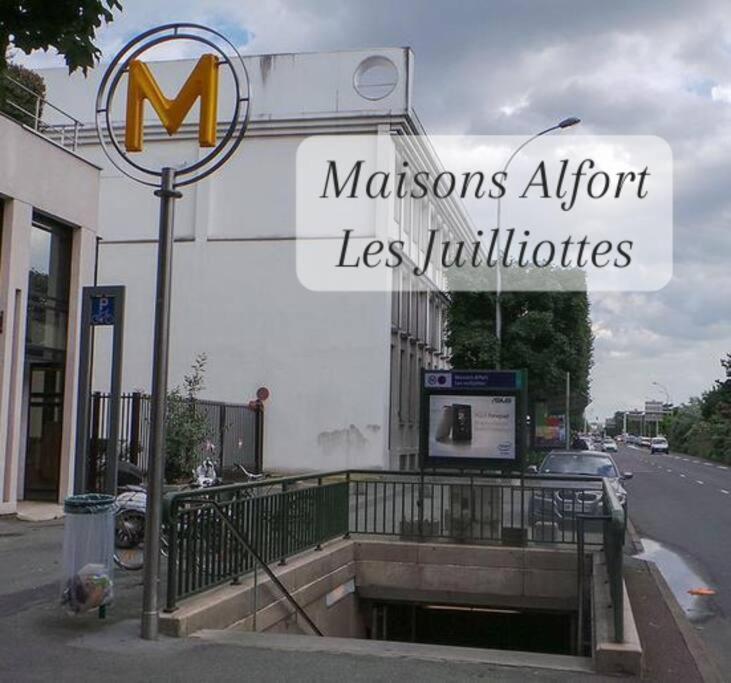Escale-Marne Fr - 102 - Free Parking - Free Luggage Storage - All Equipped - Linen Included - Washing Machine - 10Mn Walk Metro 8 - Rer A - Panoramic View - From 1 To 4 Guests Maisons-Alfort Bagian luar foto