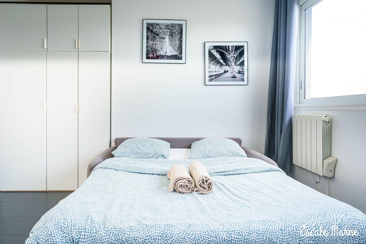 Escale-Marne Fr - 102 - Free Parking - Free Luggage Storage - All Equipped - Linen Included - Washing Machine - 10Mn Walk Metro 8 - Rer A - Panoramic View - From 1 To 4 Guests Maisons-Alfort Bagian luar foto